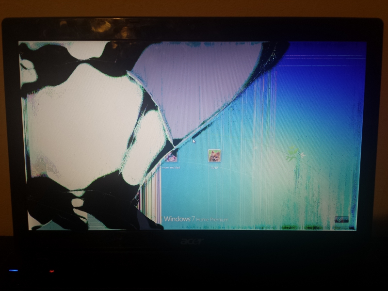 Cracked Acer Screen