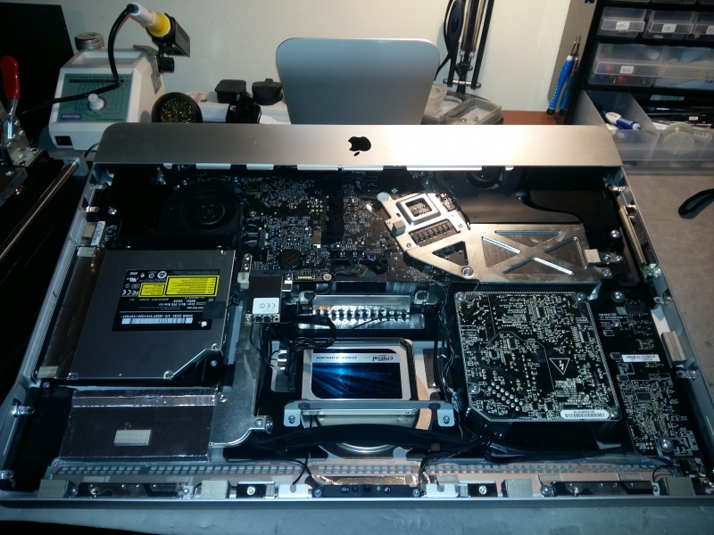 Inside An iMac SDD Replacement